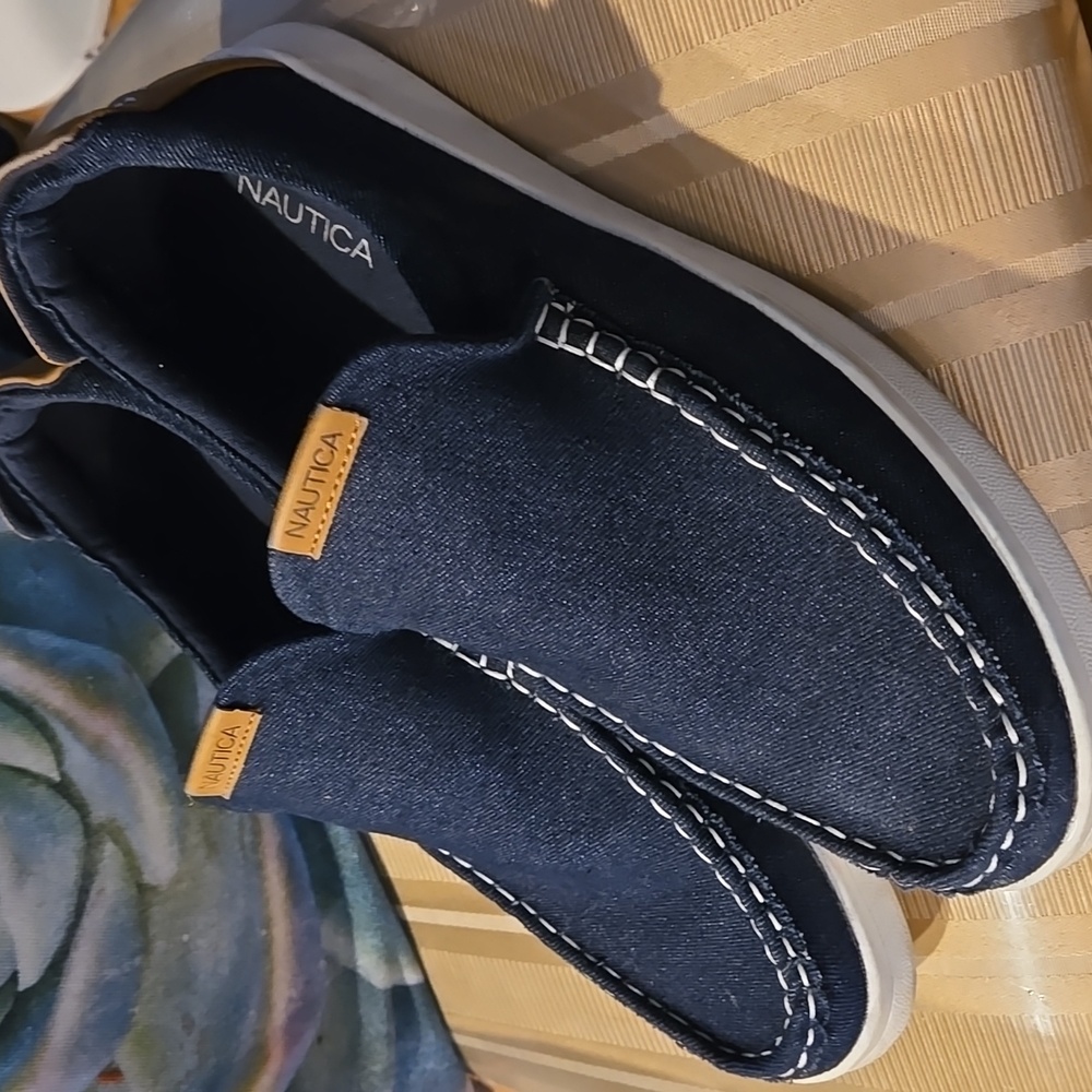 Men's Nautica Blue Loafers Slip-On Comfort Size 12